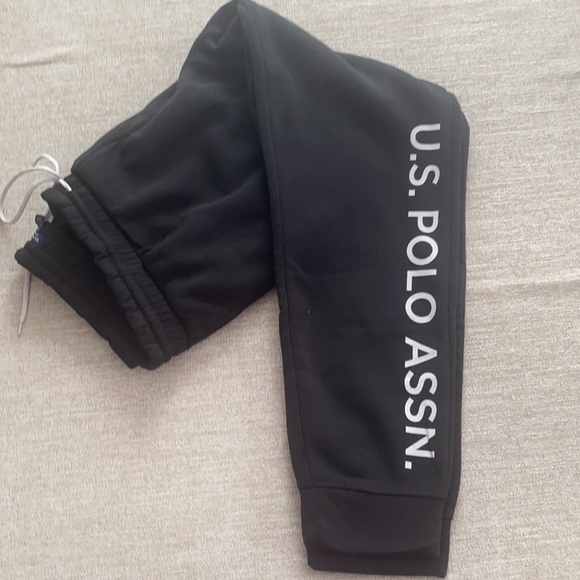 U.S.Polo ASSN black jogger/sweatpants. Size XXL. NWT. - Picture 2 of 9